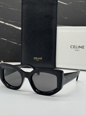 NEW CELINE CL40277I 01A SUNGLASSES BLACK WOMEN EYEWEAR CELINE